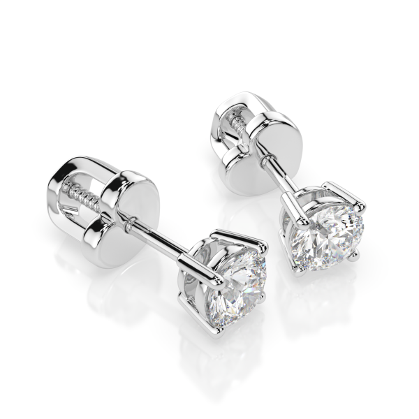 CARA Златни обеци с GIA сертифицирани диаманти K102-10012W