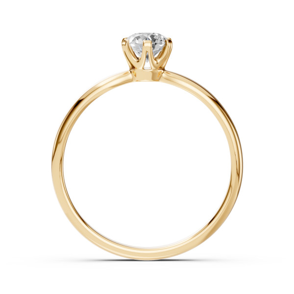 CARA Златен пръстен с диамант 0.45 ct GIA сертификат K101-10040Y