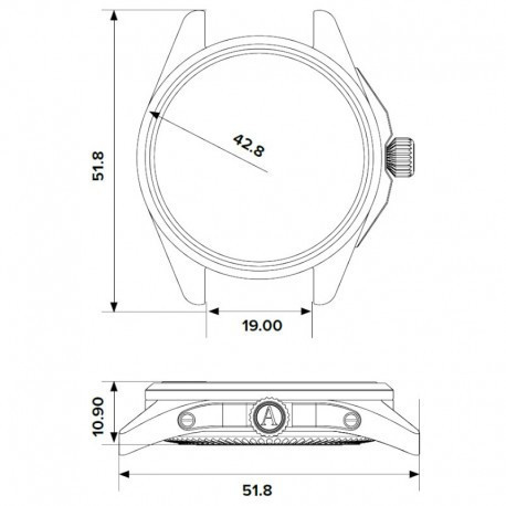 ЧАСОВНИК AVIATOR AIRACOBRA TYPE A 42.8MM