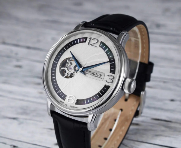 Часовник POLJOT INTERNATIONAL Jaros Open Heart 42MM LIMITED EDITION 100PCS