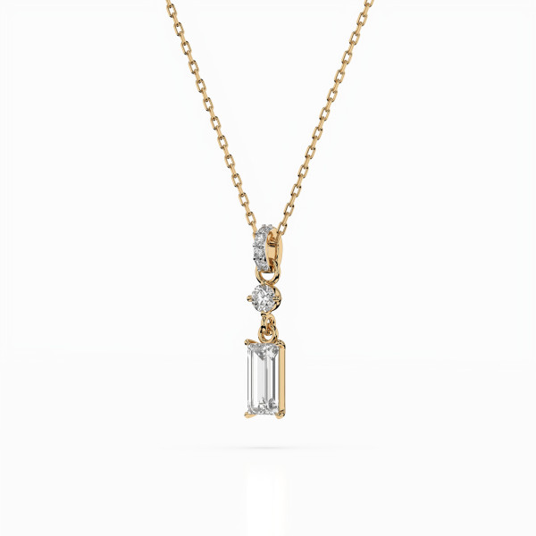 CARA Златно колие с диаманти 0,04+0,32 ct GIA сертификат K104-10071/3W (0,30)