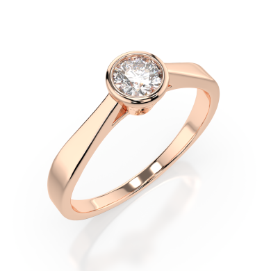 CARA Златен пръстен с диамант 0.3 Ct GIA сертификат K101-10010R