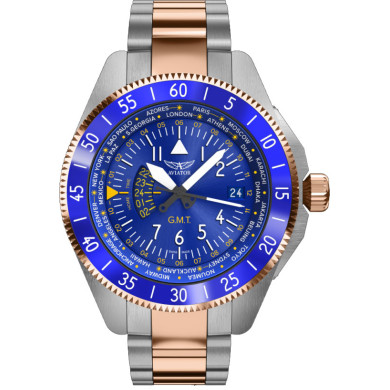 ЧАСОВНИК  AVIATOR AIRACOBRA GMT 42.8MM