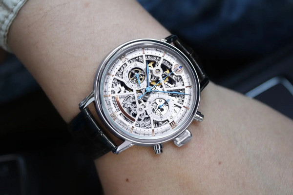 Часовник POLJOT INTERNATIONAL  CHRONOGRAPH NICOLAI II SKELETON 43MM LIMITED EDITION 100PIECES