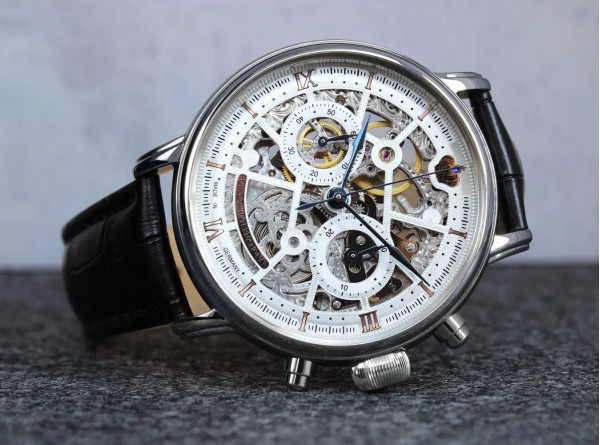 Часовник POLJOT INTERNATIONAL  CHRONOGRAPH NICOLAI II SKELETON 43MM LIMITED EDITION 100PIECES