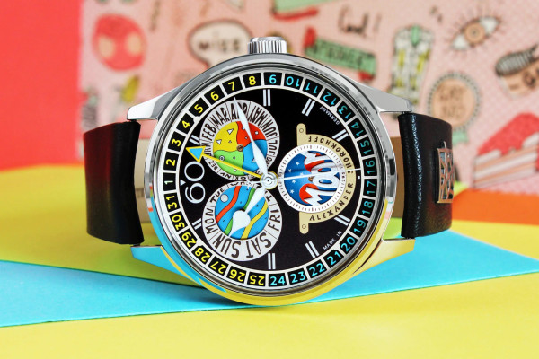 Часовник ALEXANDER SHOROKHOFF FULL CALENDAR CADAMOMO BLACK 43.5ММ LIMITED EDITION 50PCS