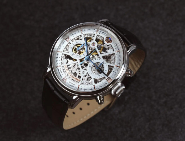 Часовник POLJOT INTERNATIONAL  CHRONOGRAPH NICOLAI II SKELETON 43MM LIMITED EDITION 100PIECES