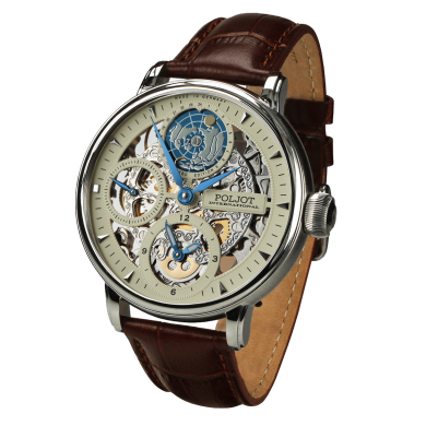 Часовник POLJOT INTERNATIONAL GLOBETROTTER 43MM LIMITED EDITION 300PIECES