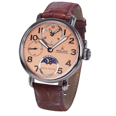 Часовник POLJOT INTERNATIONAL DOUBLETIMER 43MM