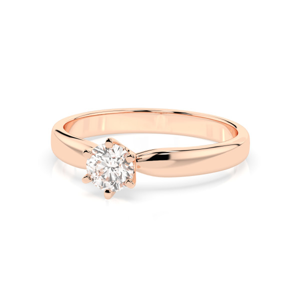 CARA Златен пръстен с диамант 0.30 ct GIA сертификат K101-10040R