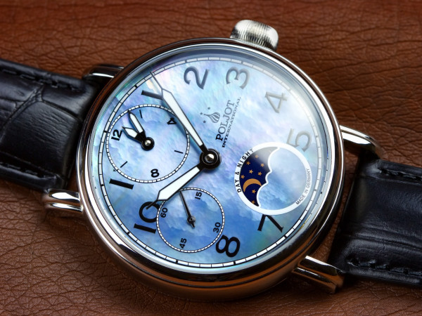 Часовник POLJOT INTERNATIONAL DOUBLETIMER 43MM