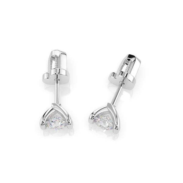 CARA Златни обеци с GIA сертифицирани диаманти K102-10016W