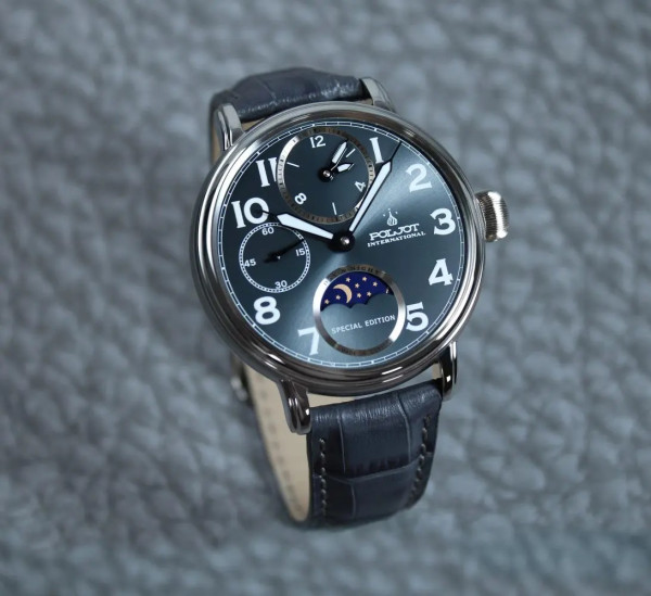 Часовник POLJOT INTERNATIONAL DOUBLETIMER 43MM LIMITED EDITION 300PIECES