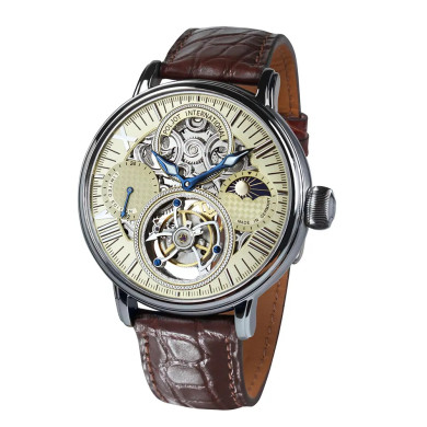 Часовник POLJOT INTERNATIONAL TOURBILLON SKELETON OSEM 43MM LIMITED EDITION 100PIECES