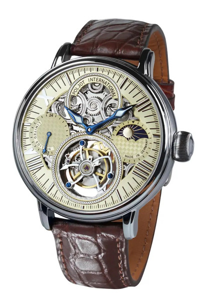 Часовник POLJOT INTERNATIONAL TOURBILLON SKELETON OSEM 43MM LIMITED EDITION 100PIECES