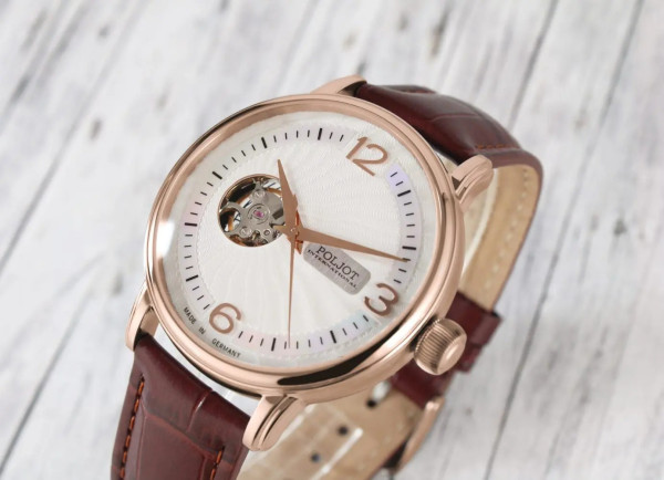 Часовник POLJOT INTERNATIONAL Jaros Open Heart 42MM LIMITED EDITION 100PCS