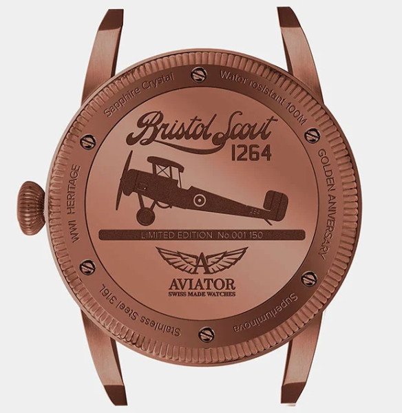 ЧАСОВНИК AVIATOR BRISTOL SCOUT 46MM