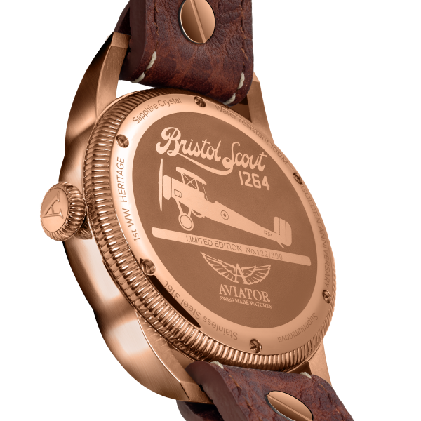 ЧАСОВНИК AVIATOR BRISTOL SCOUT 46MM