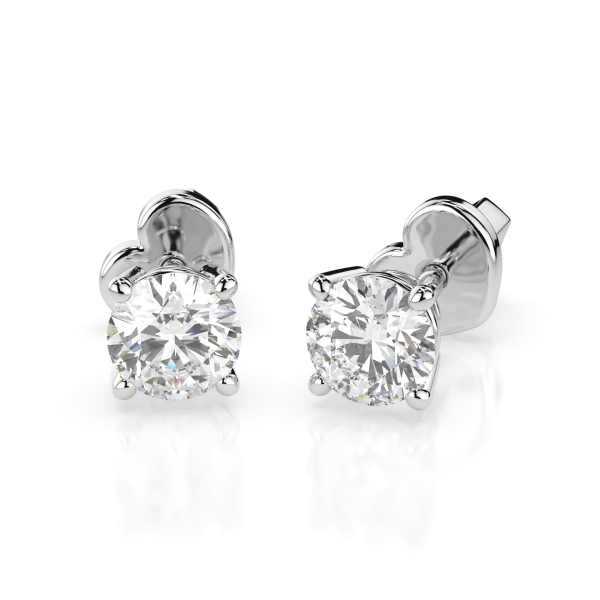 CARA Златни обеци с GIA сертифицирани диаманти K102-10012W