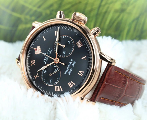Часовник POLJOT INTERNATIONAL  NICOLAI II  CHRONOGRAPH 43MM
