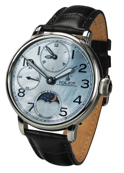 Часовник POLJOT INTERNATIONAL DOUBLETIMER 43MM