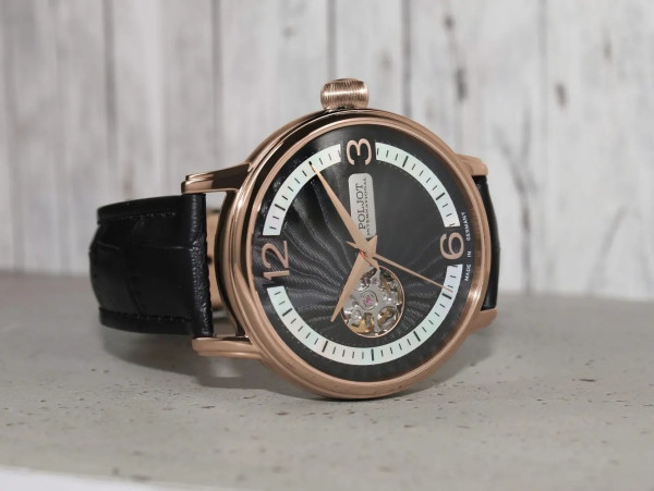 Часовник POLJOT INTERNATIONAL Jaros Open Heart 42MM LIMITED EDITION 100PCS