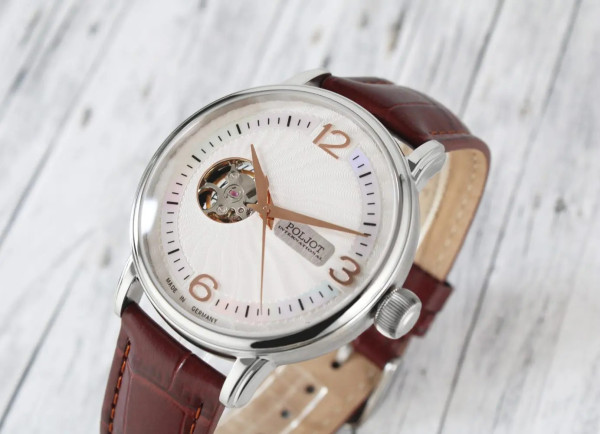 Часовник POLJOT INTERNATIONAL Jaros Open Heart 42MM LIMITED EDITION 100PCS