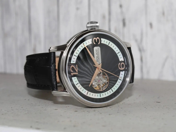Часовник POLJOT INTERNATIONAL Jaros Open Heart 42MM LIMITED EDITION 100PCS