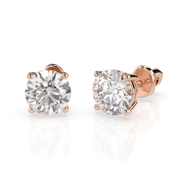 CARA Златни обеци с диаманти 1.40 ct GIA сертификат K102-10012R