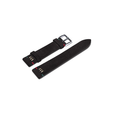 BLACK NUBUCK LEATHER WATCH STRAP